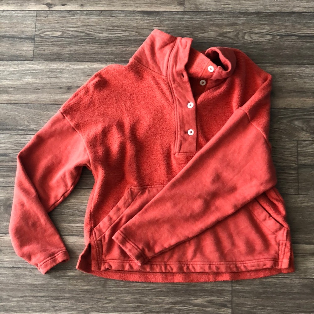 COPY - REI orange/reddish pullover XS